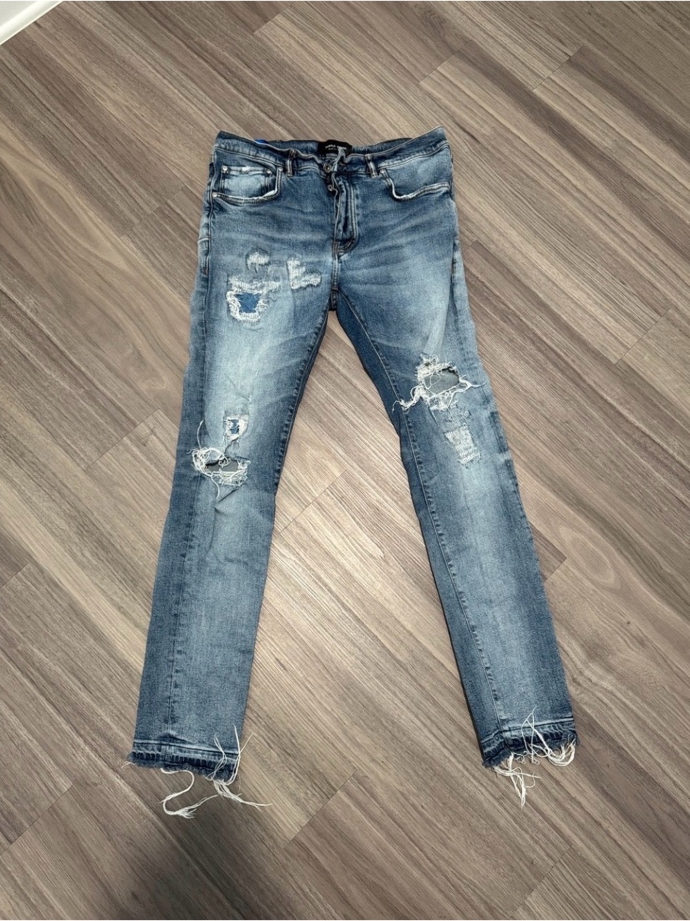 Purple Brand- Black Label slim distressed Men's Jeans